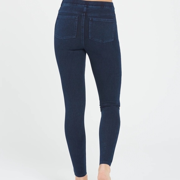 SPANX Jeanish ankle leggings in twilight rose - Picture 2 of 11